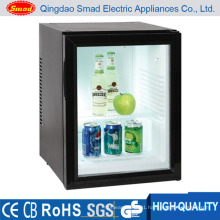 Thermoelectric Fridge Transparent Glass Door Refrigerator Hotel Room Fridge